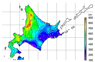北海道 の 積雪 量